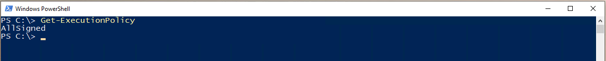 Get-ExecutionPolicy cmdlet output