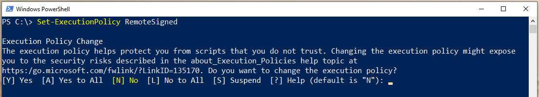 Change Execution Policy