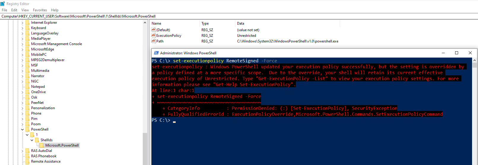 Choosing and Setting a PowerShell Execution Policy