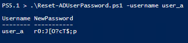 Resetting a valid user's password