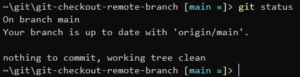git create new branch with remote tracking