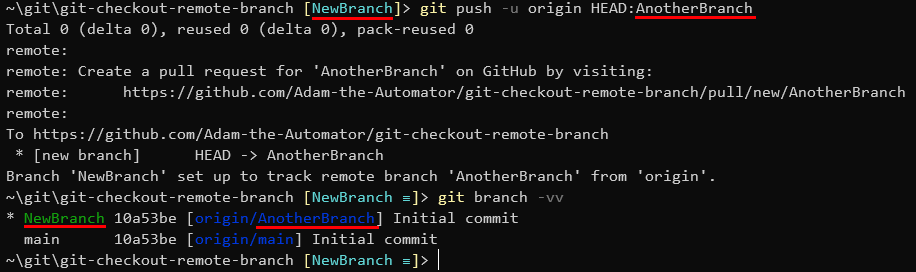 git pull remote branch into local branch first time