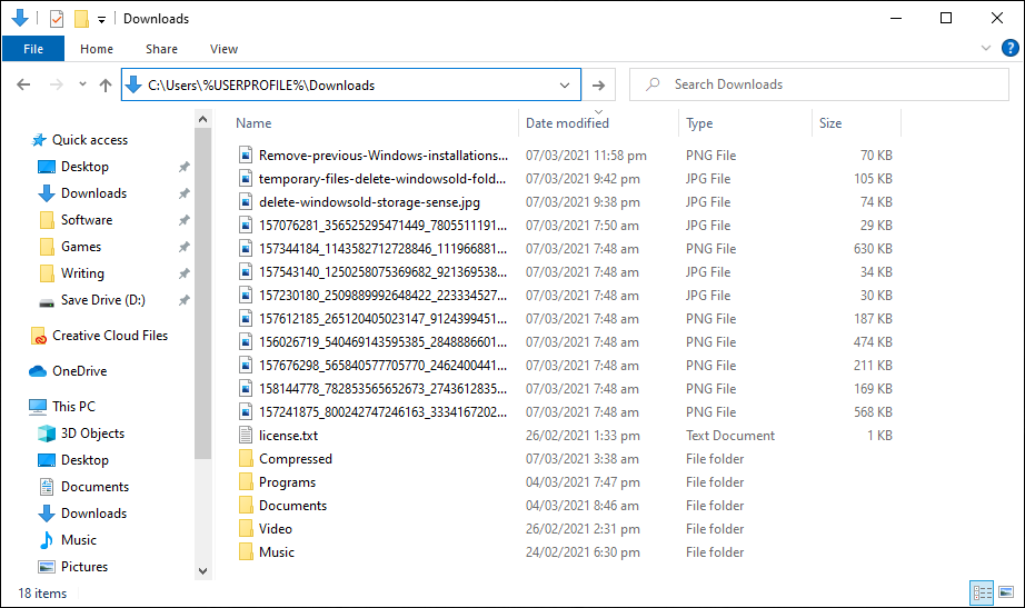 windows 10 file cleaner