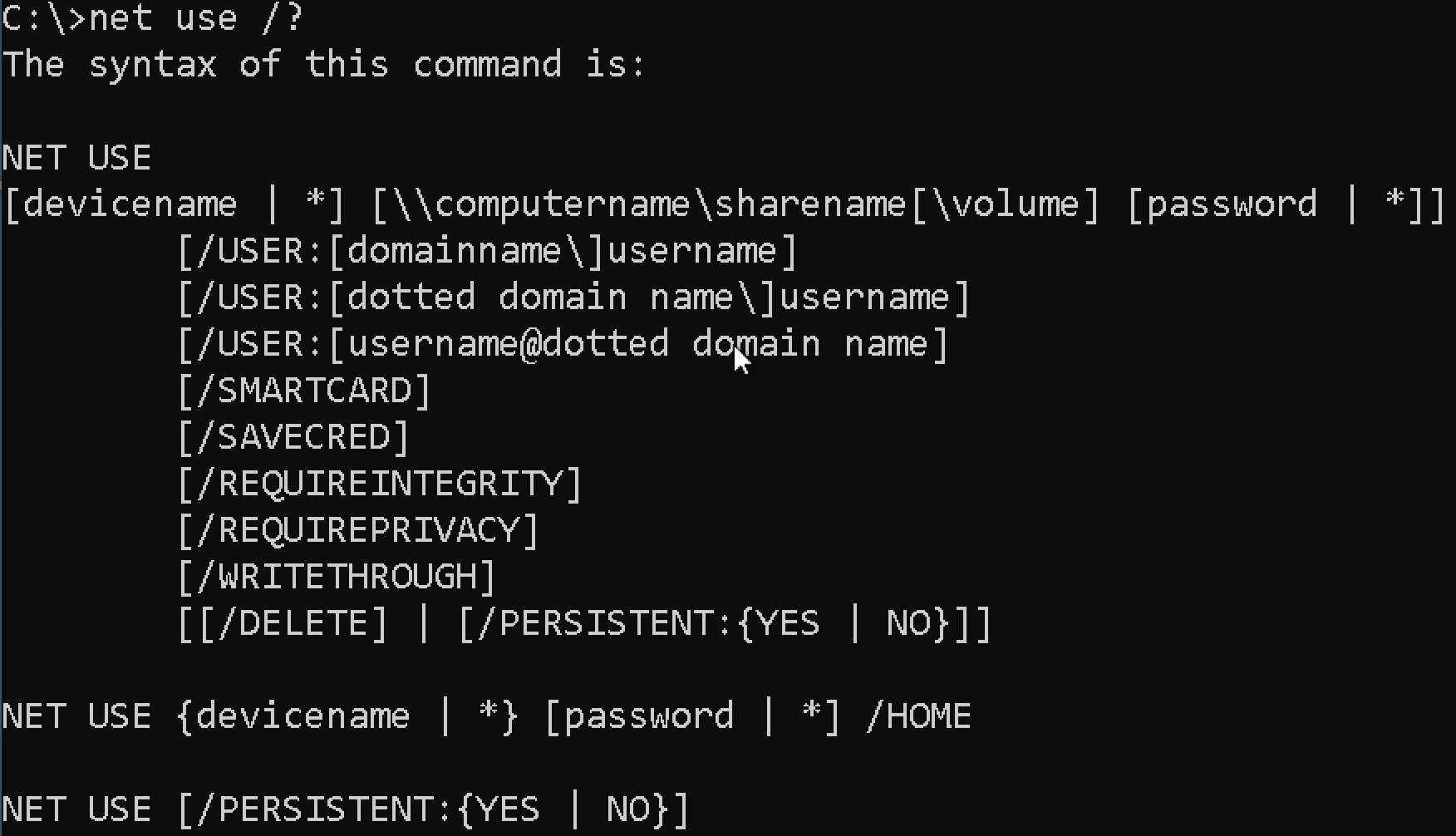 Net use подключить сетевой диск. Net use примеры. Net use команды примеры. Net use delete. User syntax error