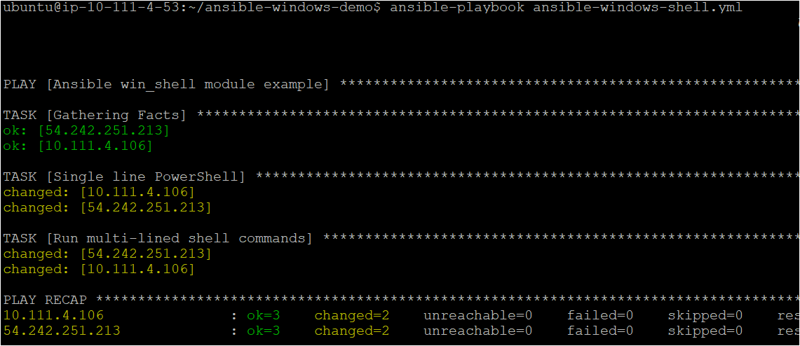 Ansible command