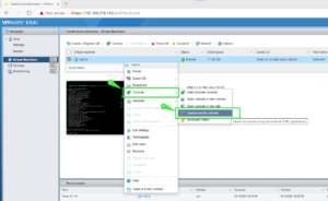 Не открывается vmware remote console