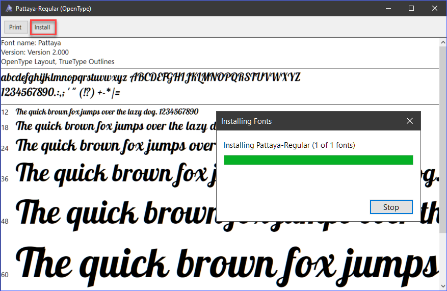 Microsoft windows font viewer где находится