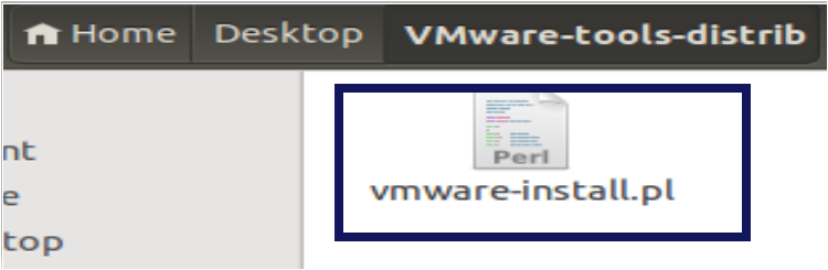 Perl Script inside the VMWare-tools-distrib folder