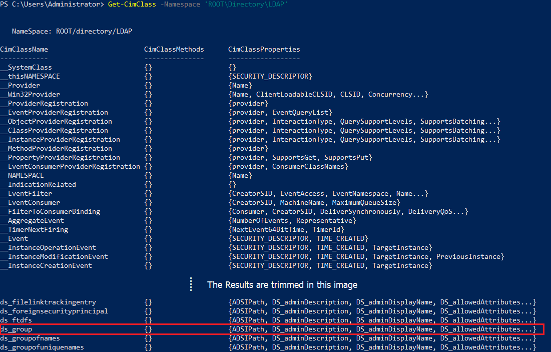 ds_group Active Directory WMI attribute