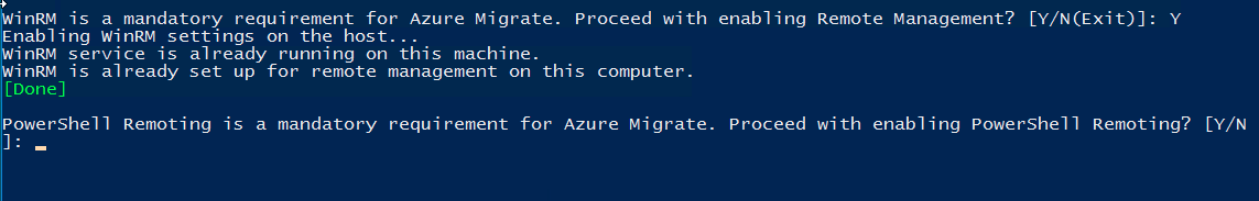 Running the Azure Migrate Hyper-V prep script