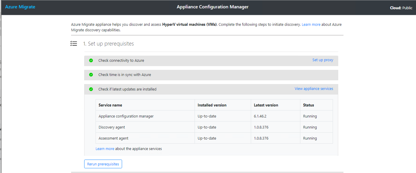 Appliance Configuration manager