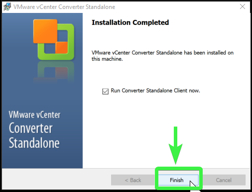 VMware vCenter Converter Standalone setup 9/9