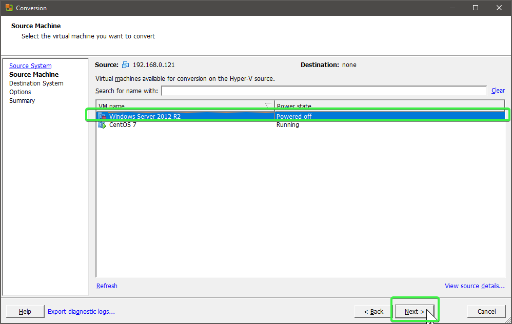 Converting Offline Hyper-V Virtual Machines