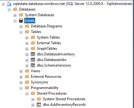 pipeline has created the DatabaseJobs table