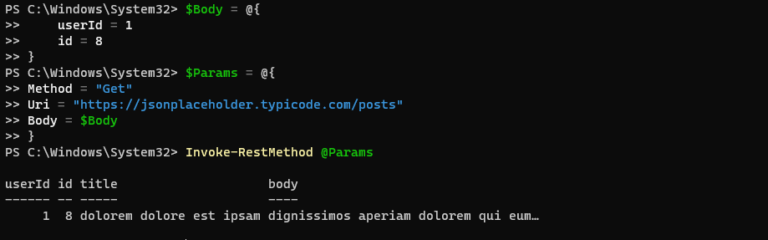 Working with REST APIs and PowerShell's Invoke-RestMethod