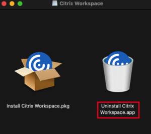 how do i uninstall citrix workspace on mac