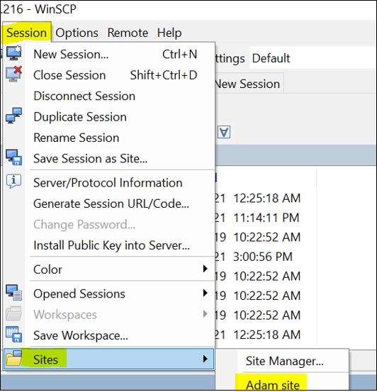 Finding the WinSCP site