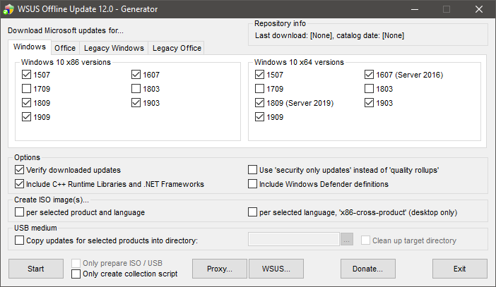 WSUS Offline Update Generator