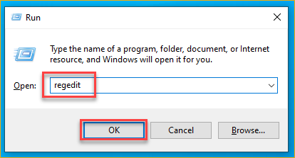 Opening the Registry Editor