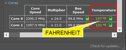 speccy temperature accuracy