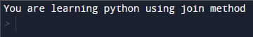 Phương thức tham gia Python