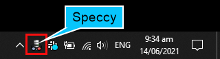 Active Speccy in System Tray