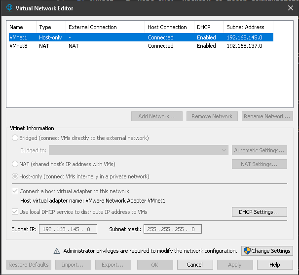 Virtual Network Editor GUI