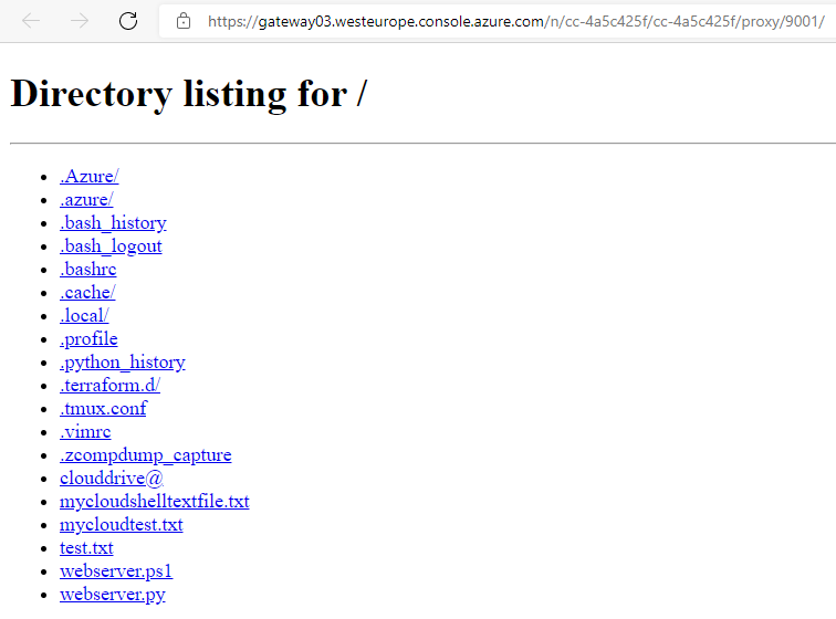 Directory Listing