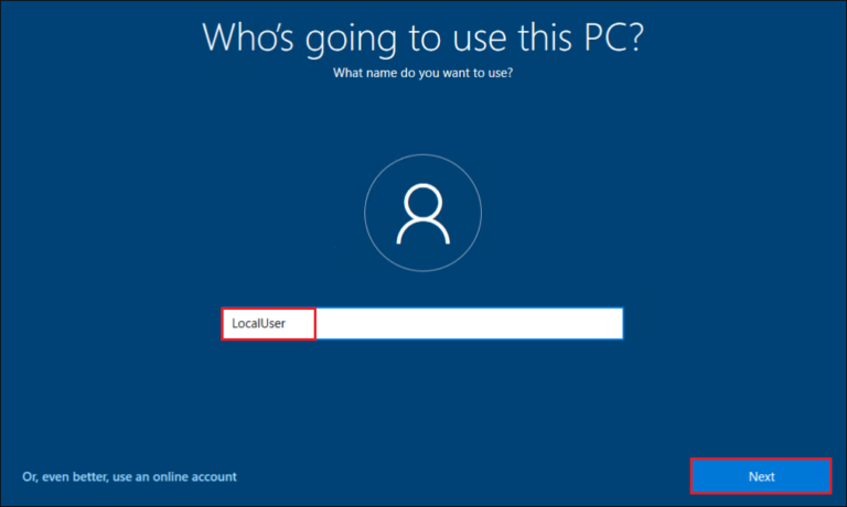 add local account windows 10 cmd