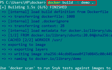 Building a Docker Image