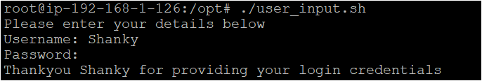 Requiring User Input in a Running Script