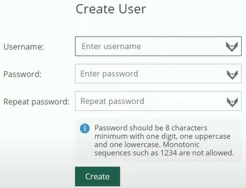 Creating a user account
