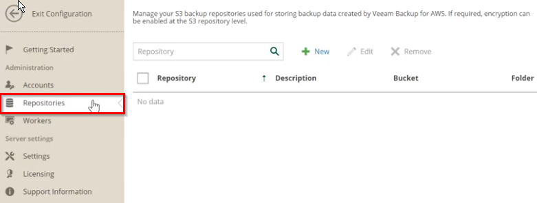 Navigating to Repositories