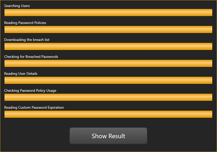 Scanning for password vulnerabilities