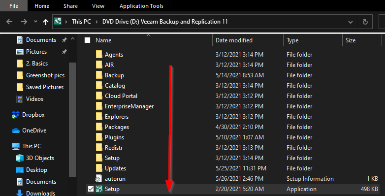 Mounting the Veeam ISO