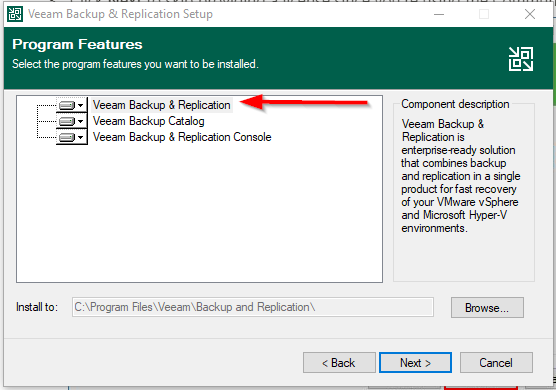 Choosing Install Location