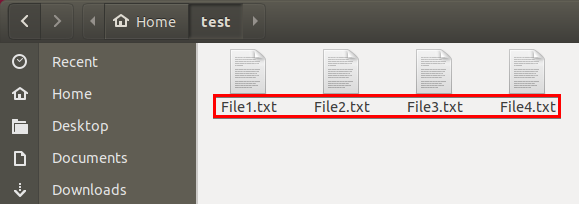 Verifying the word "Text" was replaced with the word "File" on Each File
