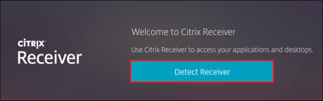 Displaying Detect Receiver option