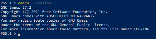 Displaying Emacs version