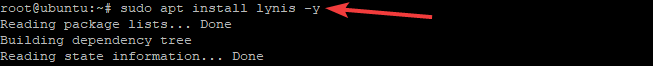 Installing lynis