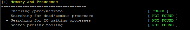 Checking Memory and Processes