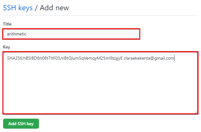  Saving New SSH Key