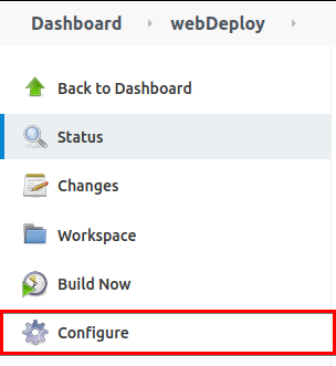 Configuring Project's Post Build Actions