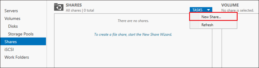 Creating New Share