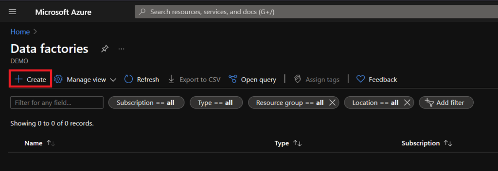 Getting Started with Azure Data Factory