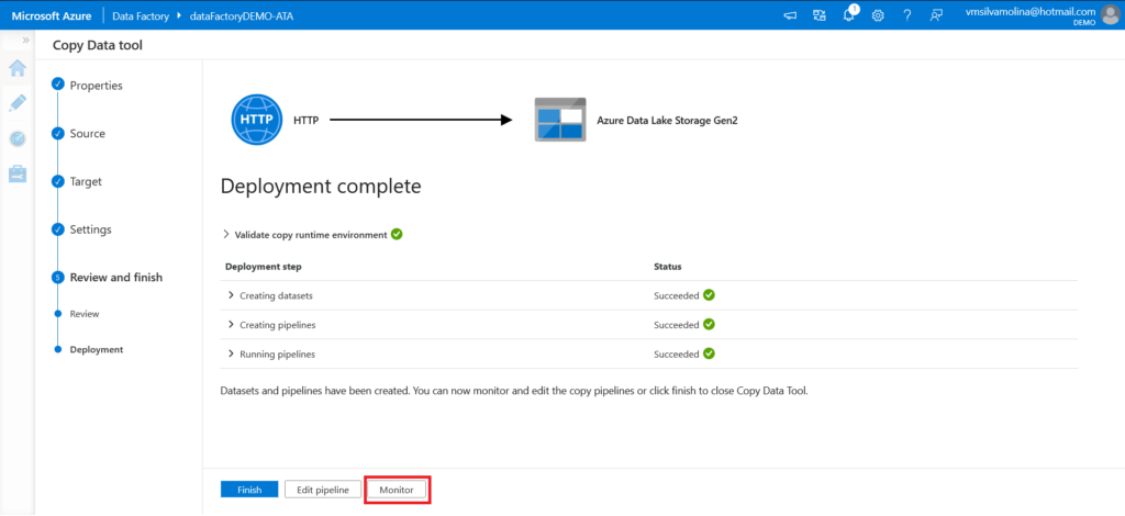 Getting Started with Azure Data Factory