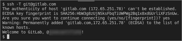 Logging in to Gitlab via SSH