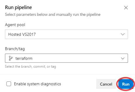 Running the continuous integration pipeline.