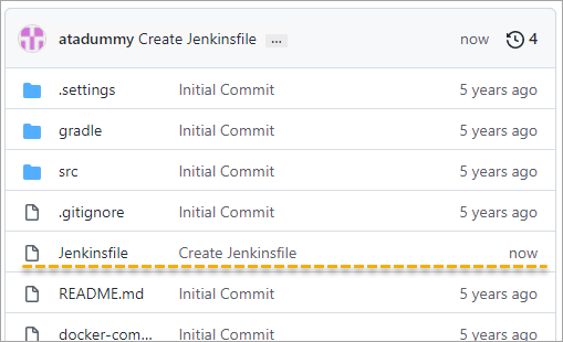New Jenkinsfile on the GitHub repo