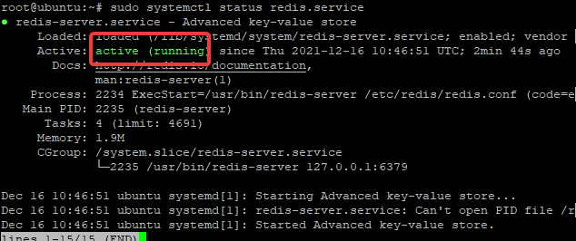 Checking if Redis Service is Running